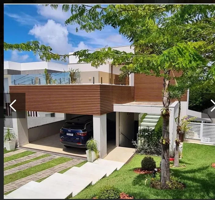 Foto 1 de Casa de Condomínio com 4 Quartos à venda, 450m² em Abrantes, Camaçari