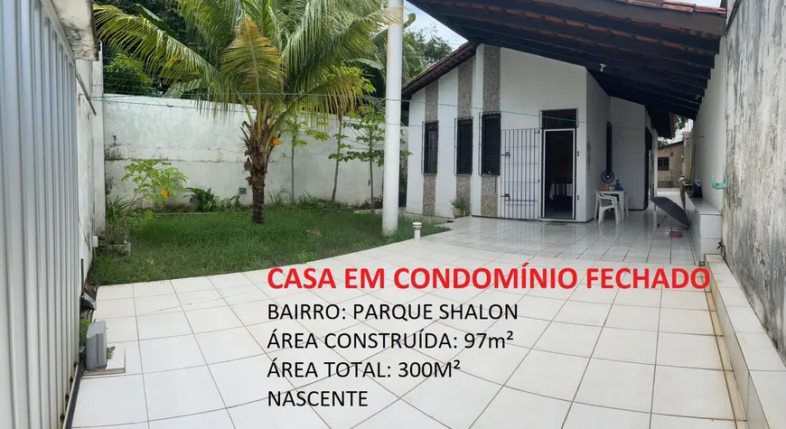 Foto 1 de Casa com 3 Quartos à venda, 97m² em Parque Shalon, São Luís