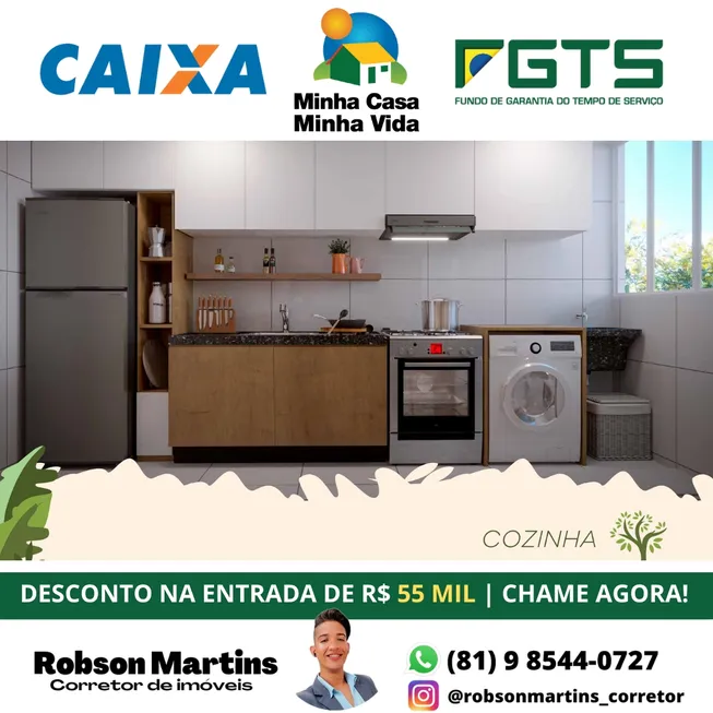 Foto 1 de Apartamento com 2 Quartos à venda, 52m² em Jardim Jordão, Jaboatão dos Guararapes