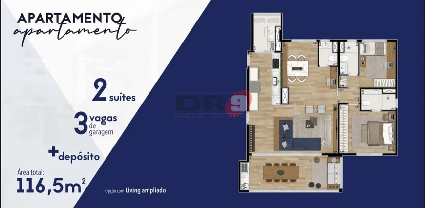 Foto 1 de Apartamento com 3 Quartos para venda ou aluguel, 116m² em Parque da Mooca, São Paulo