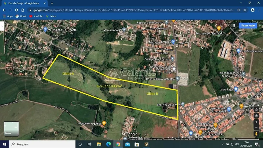 Foto 1 de Lote/Terreno à venda, 272000m² em Joao Aranha, Paulínia