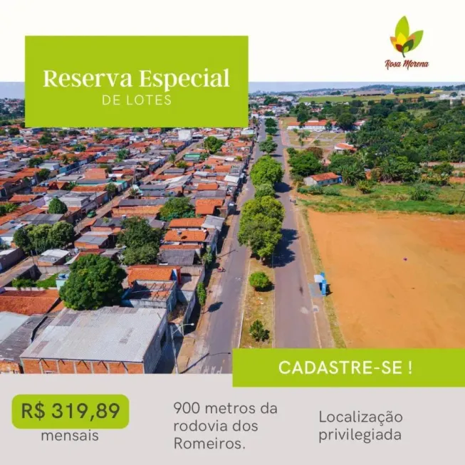 Foto 1 de Lote/Terreno à venda, 253m² em Residencial Rosa Morena, Trindade