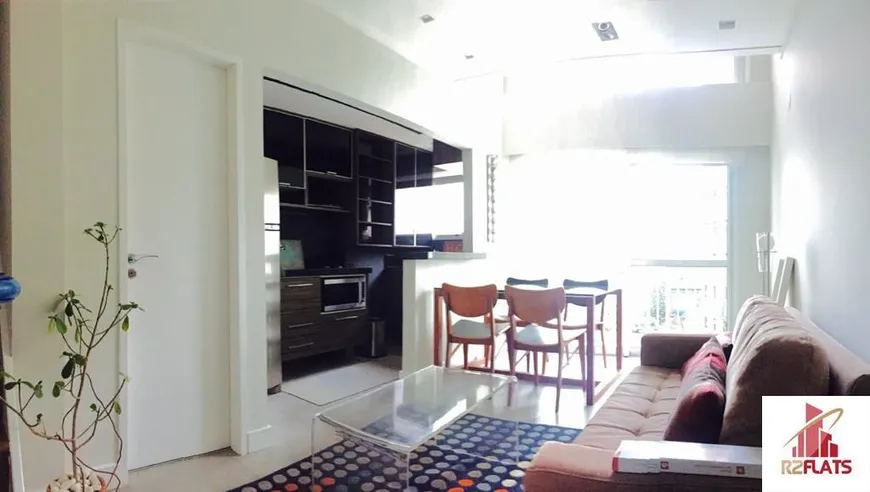 Foto 1 de Flat com 1 Quarto para alugar, 47m² em Moema, São Paulo