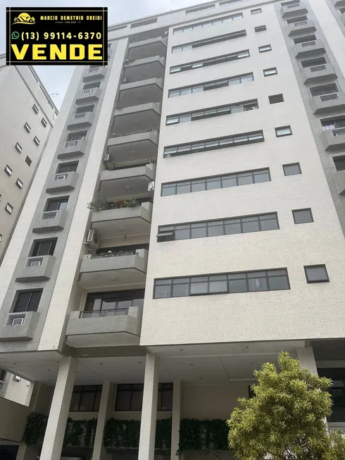 Foto 1 de Apartamento com 3 Quartos à venda, 154m² em Ponta da Praia, Santos