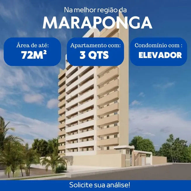 Foto 1 de Apartamento com 3 Quartos à venda, 72m² em Jardim Cearense, Fortaleza