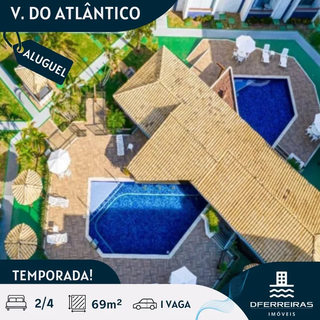 Foto 1 de Apartamento com 2 Quartos para alugar, 69m² em Vilas do Atlantico, Lauro de Freitas