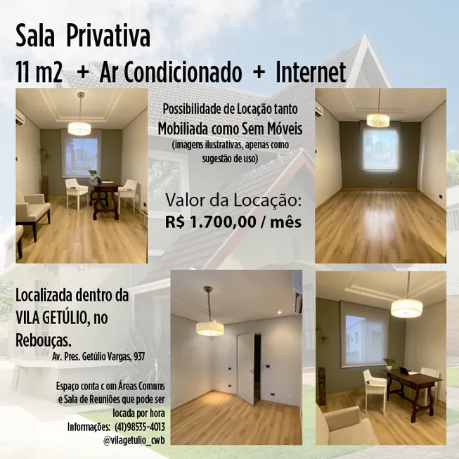 Foto 1 de Ponto Comercial para alugar, 11m² em Rebouças, Curitiba