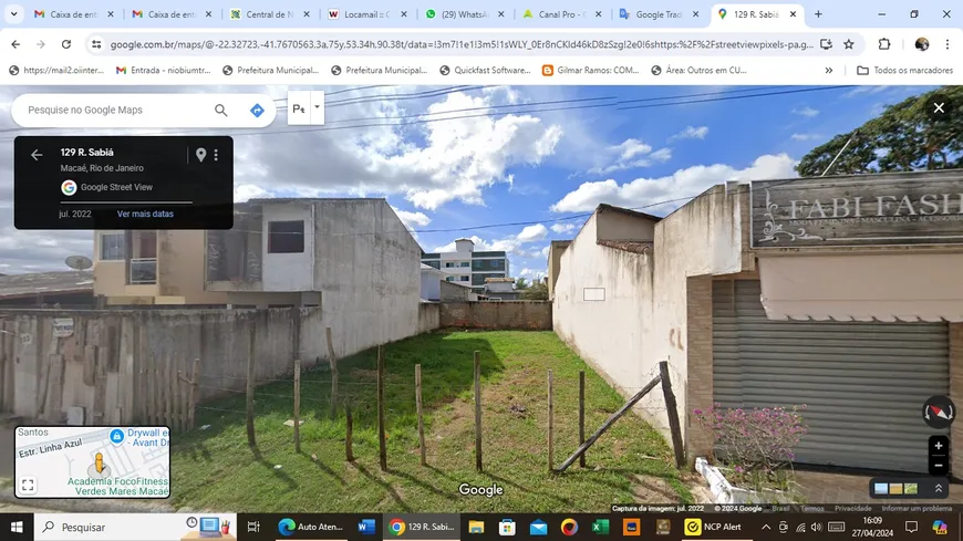 Foto 1 de Lote/Terreno à venda, 200m² em Ajuda de Baixo, Macaé