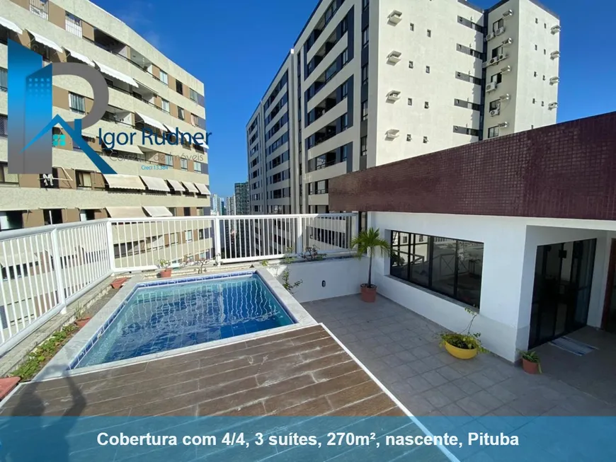 Foto 1 de Cobertura com 4 Quartos à venda, 270m² em Pituba, Salvador