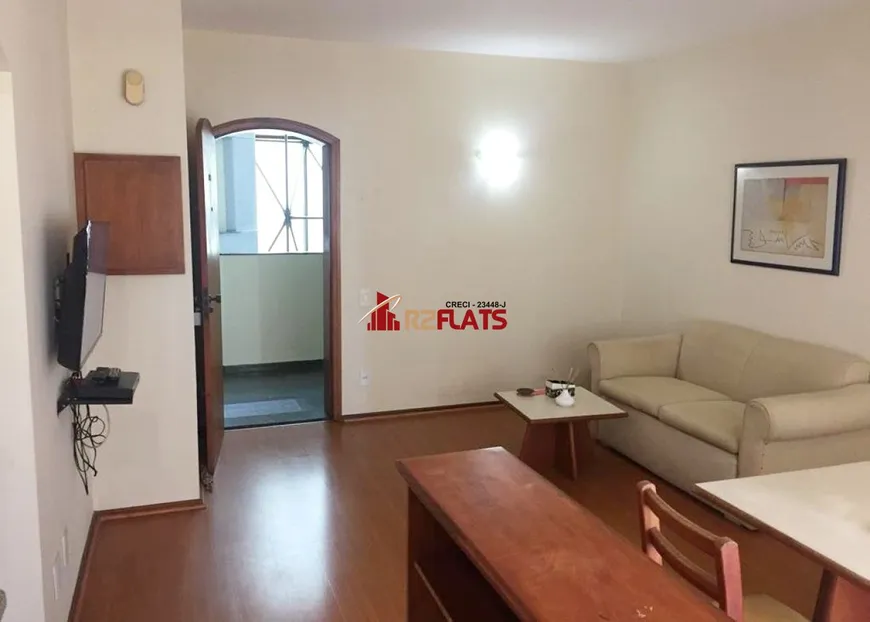 Foto 1 de Flat com 1 Quarto à venda, 46m² em Indianópolis, São Paulo