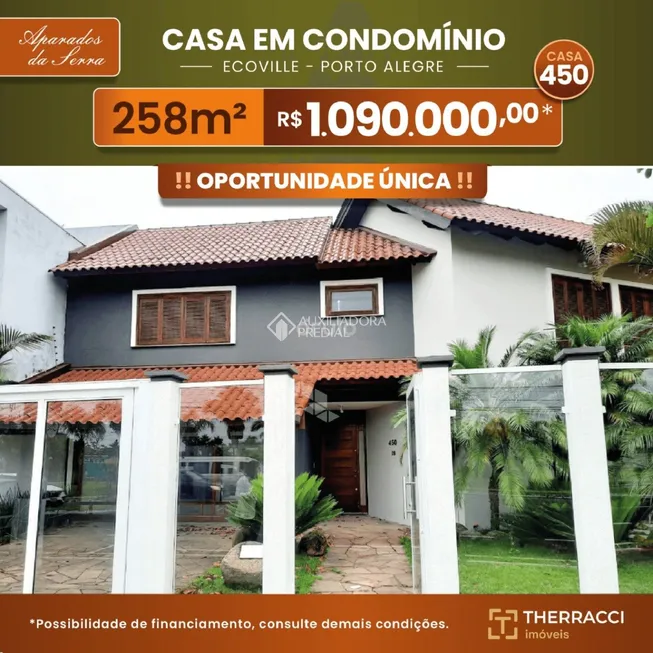 Foto 1 de Casa de Condomínio com 3 Quartos à venda, 258m² em Sarandi, Porto Alegre