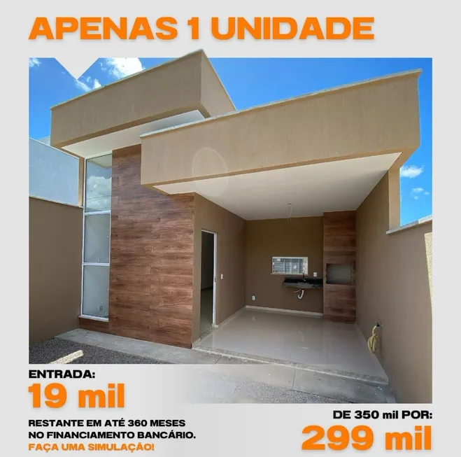 Foto 1 de Casa com 3 Quartos à venda, 90m² em Jacunda, Aquiraz
