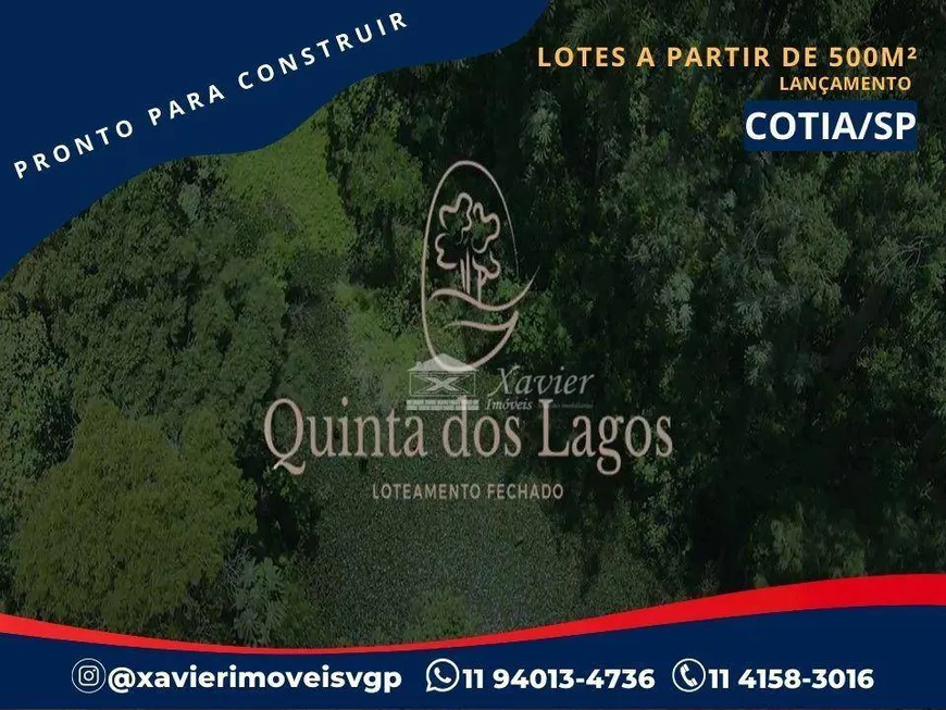 Foto 1 de Lote/Terreno à venda, 500m² em Pitas, Cotia