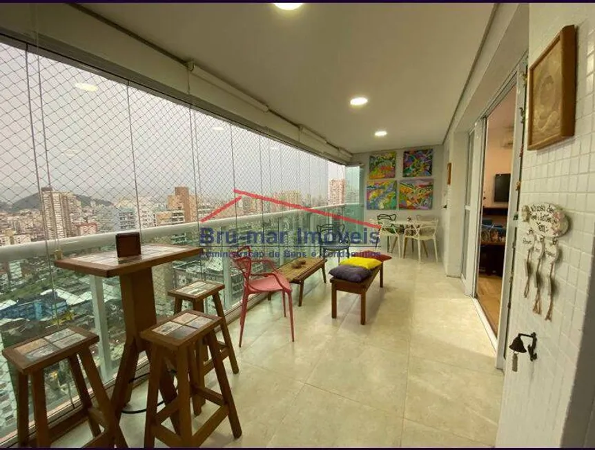 Foto 1 de Apartamento com 4 Quartos à venda, 136m² em Pompeia, Santos
