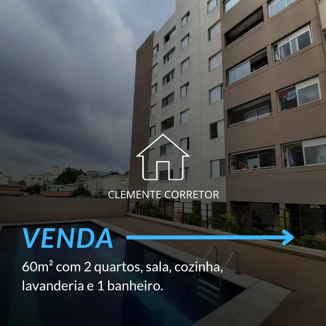 Foto 1 de Apartamento com 2 Quartos à venda, 60m² em Vila Celeste, São Paulo