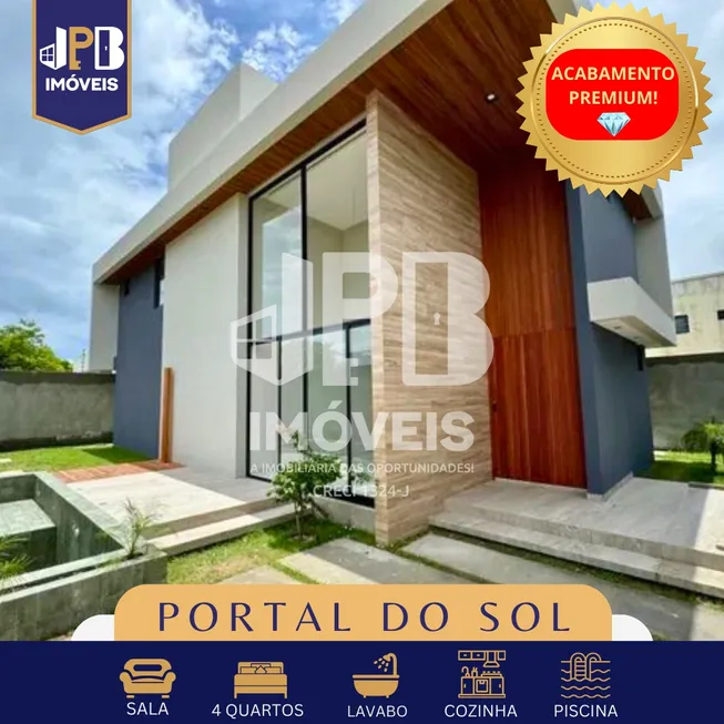 Foto 1 de Casa com 4 Quartos à venda, 174m² em Portal do Sol, João Pessoa