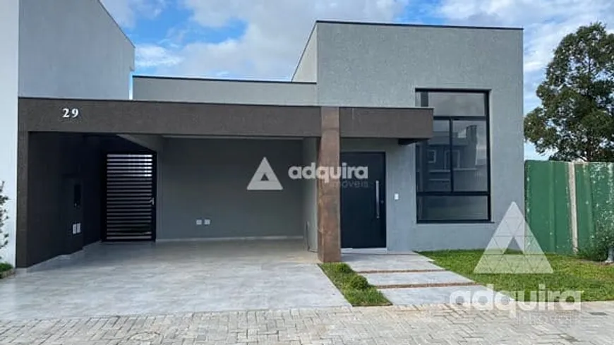 Foto 1 de Casa de Condomínio com 3 Quartos à venda, 134m² em Cara Cara, Ponta Grossa