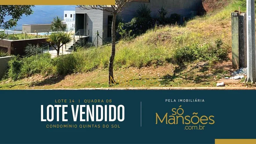 Foto 1 de Lote/Terreno à venda, 1106m² em Condominio Quintas do Sol, Nova Lima
