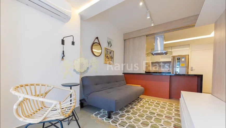 Foto 1 de Flat com 1 Quarto para alugar, 49m² em Pinheiros, São Paulo