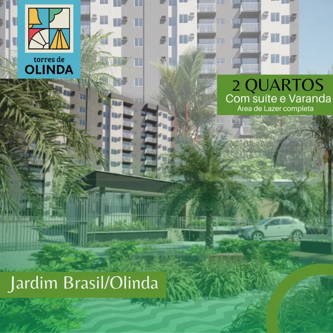 Foto 1 de Apartamento com 2 Quartos à venda, 45m² em Jardim Brasil, Olinda