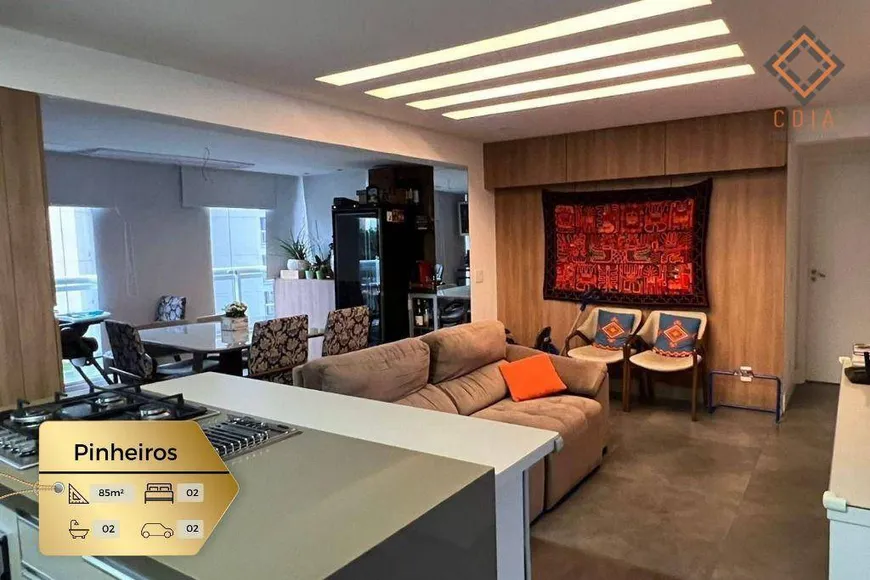 Foto 1 de Apartamento com 2 Quartos à venda, 85m² em Pinheiros, São Paulo