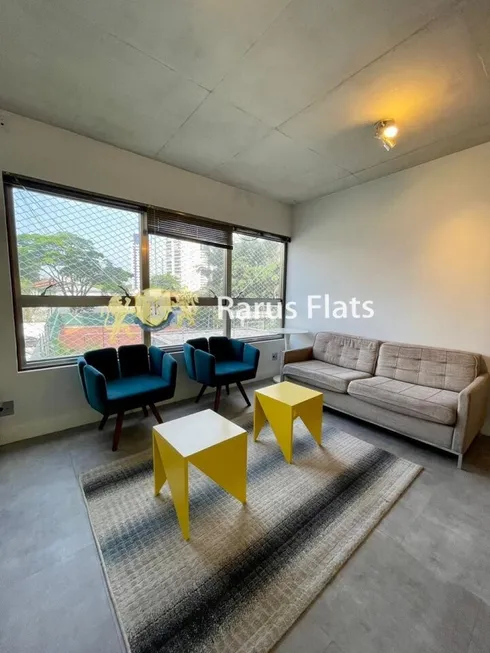 Foto 1 de Flat com 1 Quarto para alugar, 69m² em Brooklin, São Paulo