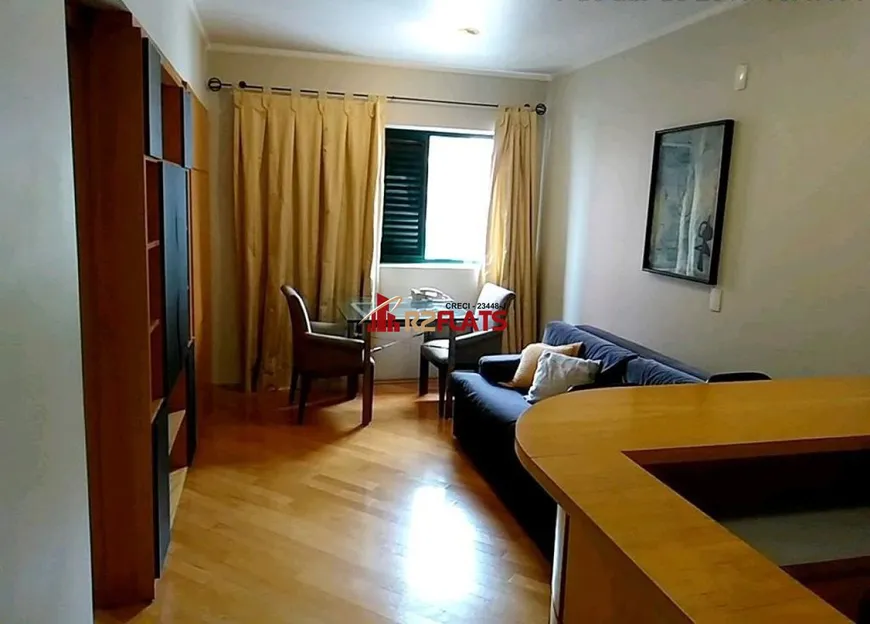 Foto 1 de Flat com 1 Quarto para alugar, 40m² em Itaim Bibi, São Paulo