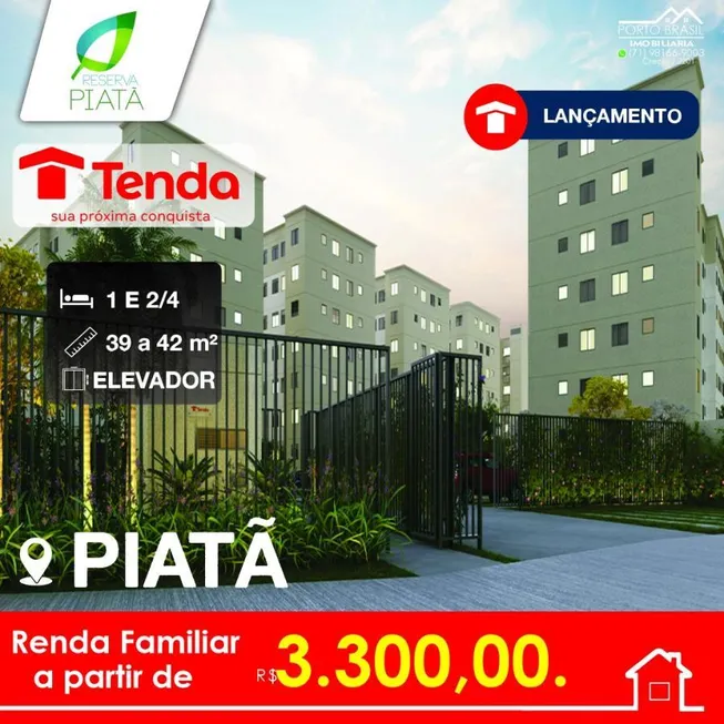 Foto 1 de Apartamento com 2 Quartos à venda, 41m² em Piatã, Salvador