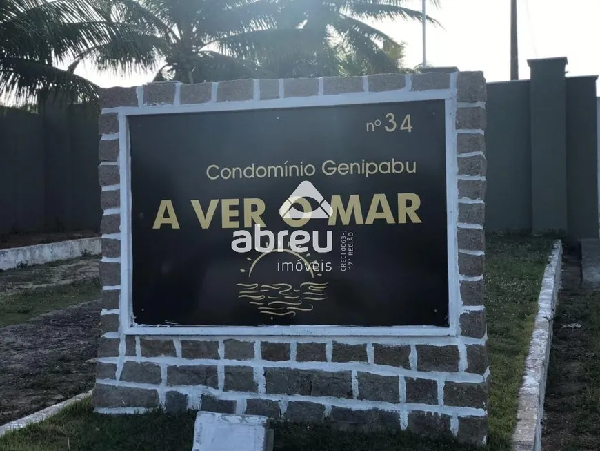 Foto 1 de Lote/Terreno à venda, 525m² em Praia de Genipabu, Extremoz