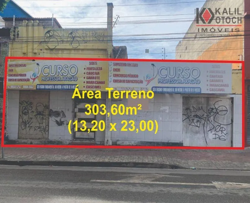 Foto 1 de Lote/Terreno à venda, 304m² em Centro, Fortaleza