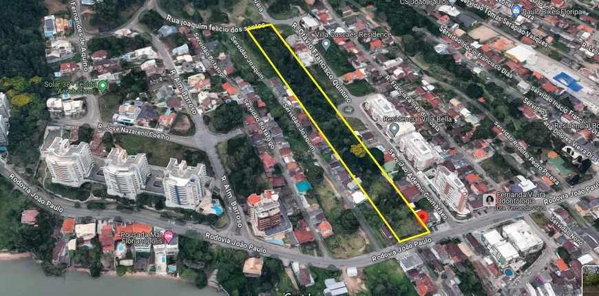 Foto 1 de Lote/Terreno à venda, 10345m² em Joao Paulo, Florianópolis