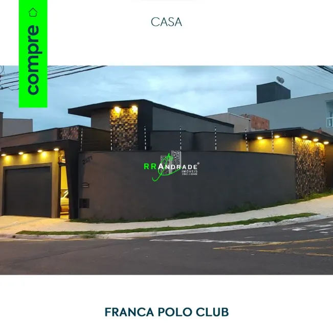 Foto 1 de Casa com 2 Quartos à venda, 98m² em Franca Polo Club, Franca