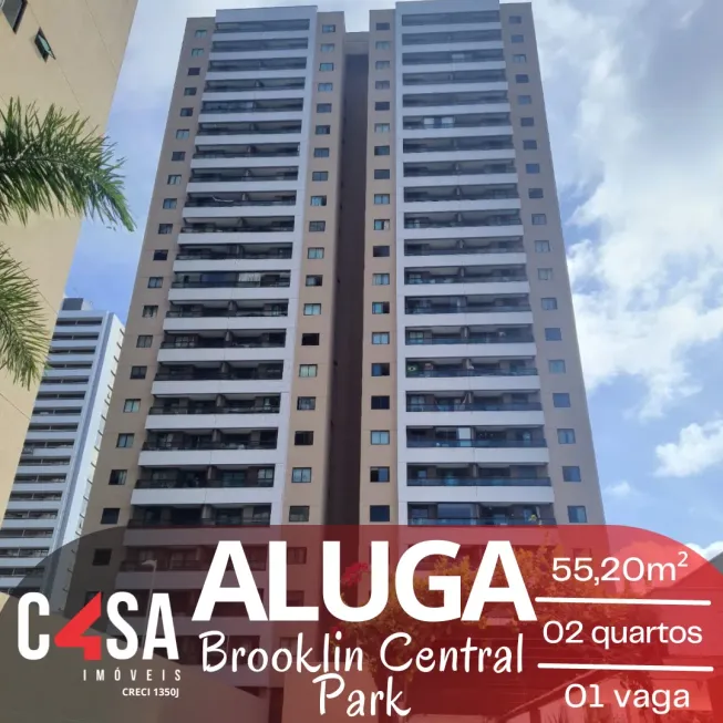 Foto 1 de Apartamento com 2 Quartos para alugar, 55m² em Papicu, Fortaleza