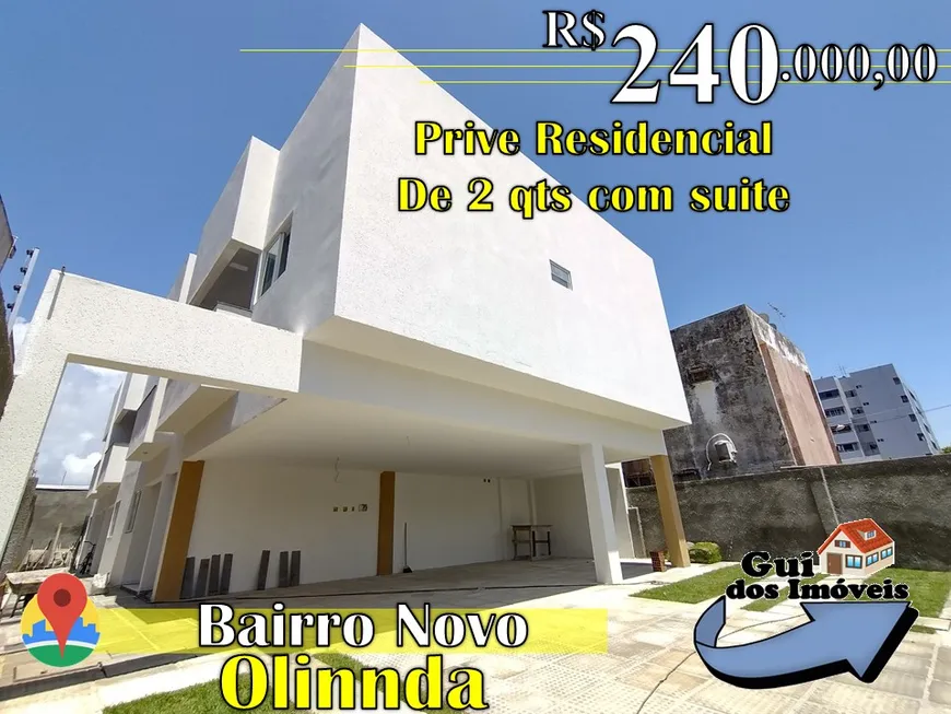 Foto 1 de Casa com 2 Quartos à venda, 51m² em Casa Caiada, Olinda