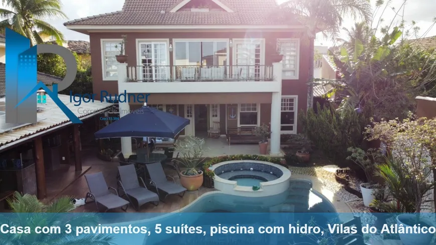 Foto 1 de Casa de Condomínio com 5 Quartos à venda, 293m² em Vilas do Atlantico, Lauro de Freitas
