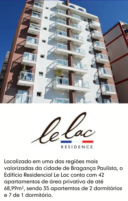 Foto 1 de Apartamento com 2 Quartos à venda, 69m² em Jardim do Sul, Bragança Paulista