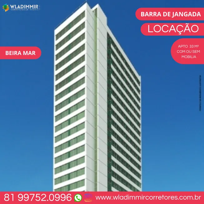 Foto 1 de Flat com 1 Quarto para alugar, 33m² em Piedade, Jaboatão dos Guararapes