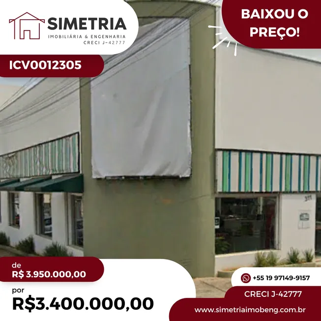 Foto 1 de Ponto Comercial à venda, 384m² em SANTA CRUZ, São Pedro