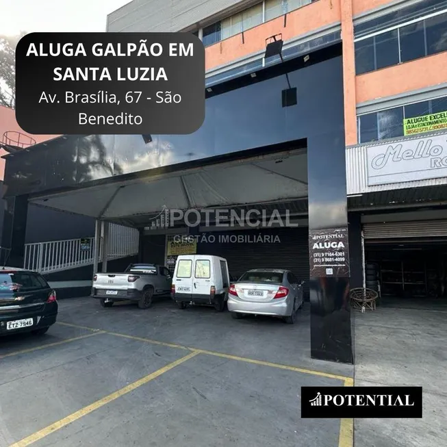 Foto 1 de Galpão/Depósito/Armazém para alugar, 10m² em São Benedito, Santa Luzia