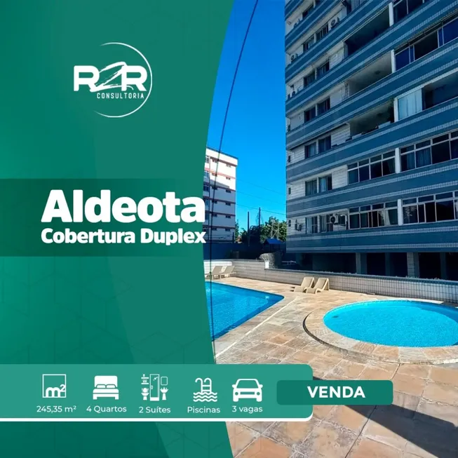 Foto 1 de Cobertura com 4 Quartos à venda, 241m² em Aldeota, Fortaleza