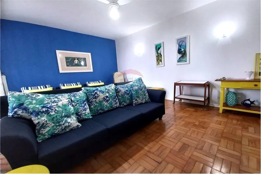Foto 1 de Apartamento com 3 Quartos para alugar, 110m² em Barra Funda, Guarujá