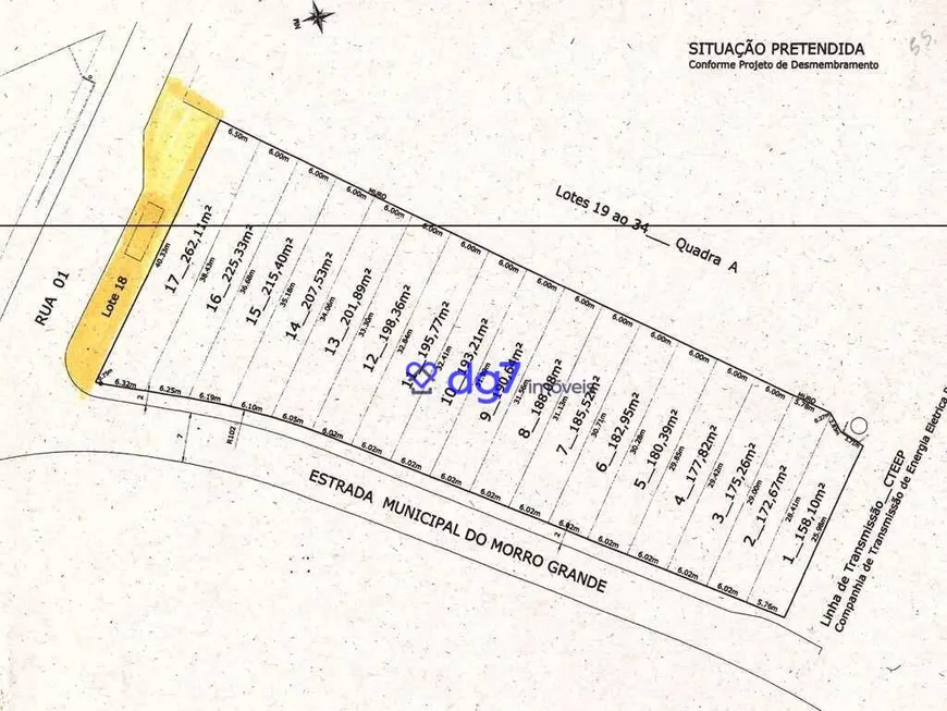 Foto 1 de Lote/Terreno à venda, 183m² em Centro, Cotia