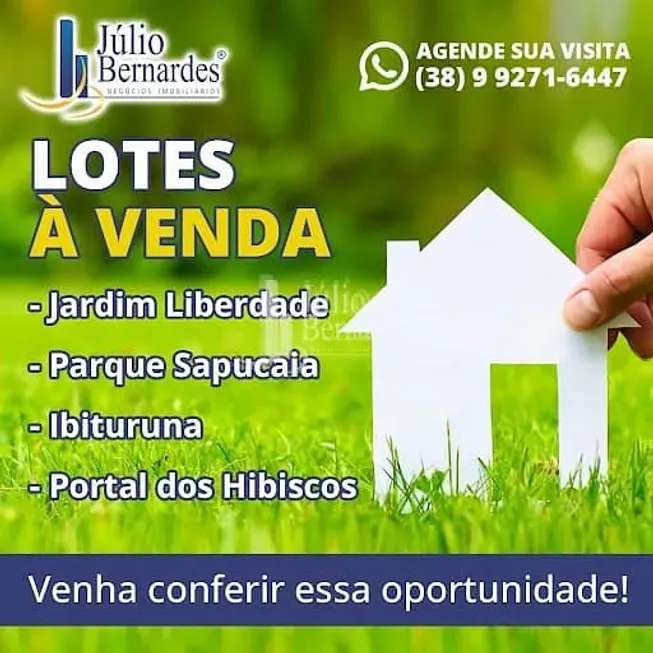 Foto 1 de Lote/Terreno à venda, 10m² em Jardim Liberdade, Montes Claros