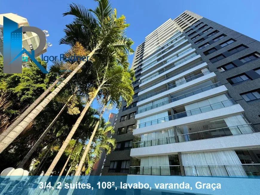 Foto 1 de Apartamento com 3 Quartos à venda, 108m² em Graça, Salvador