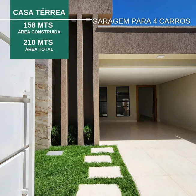 Foto 1 de Casa com 3 Quartos à venda, 158m² em Jardim Atlântico, Goiânia