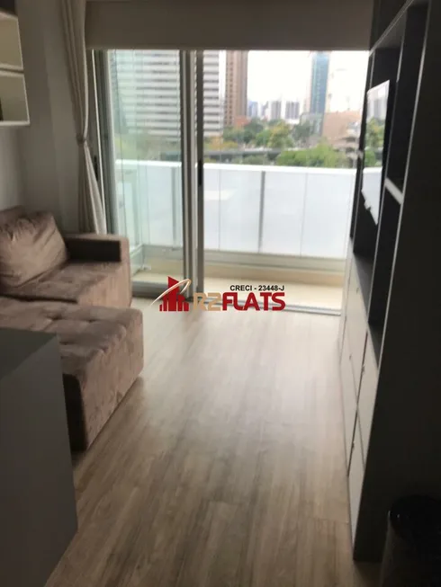 Foto 1 de Flat com 1 Quarto para alugar, 35m² em Brooklin, São Paulo