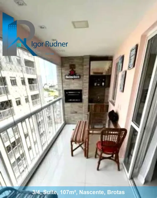 Foto 1 de Apartamento com 3 Quartos à venda, 107m² em Brotas, Salvador