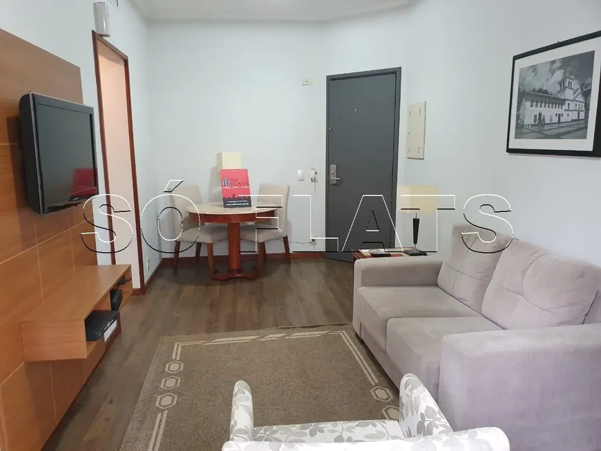 Foto 1 de Flat com 1 Quarto para alugar, 42m² em Jardins, São Paulo