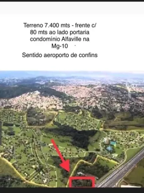 Foto 1 de Lote/Terreno à venda, 7280m² em Alphaville, Vespasiano