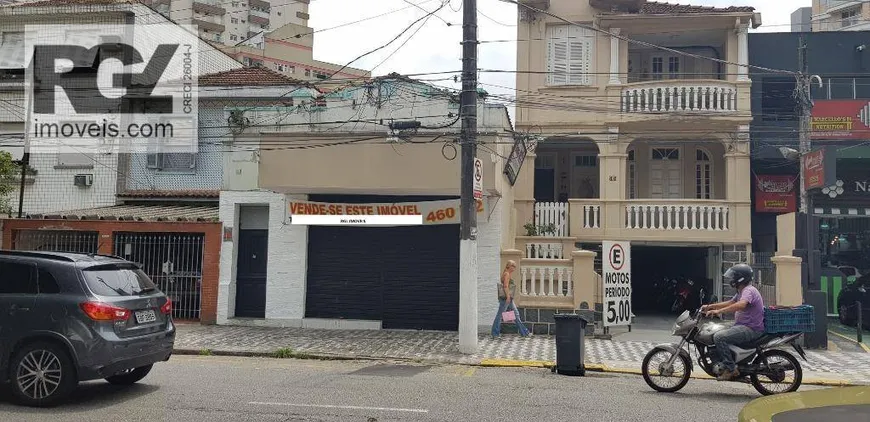 Foto 1 de Lote/Terreno à venda, 460m² em Gonzaga, Santos